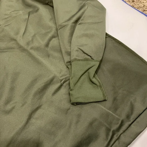 US Military Army Shirt Large Sleeping Heat Retentive Moisture Resistant OG Olive - Picture 3 of 11